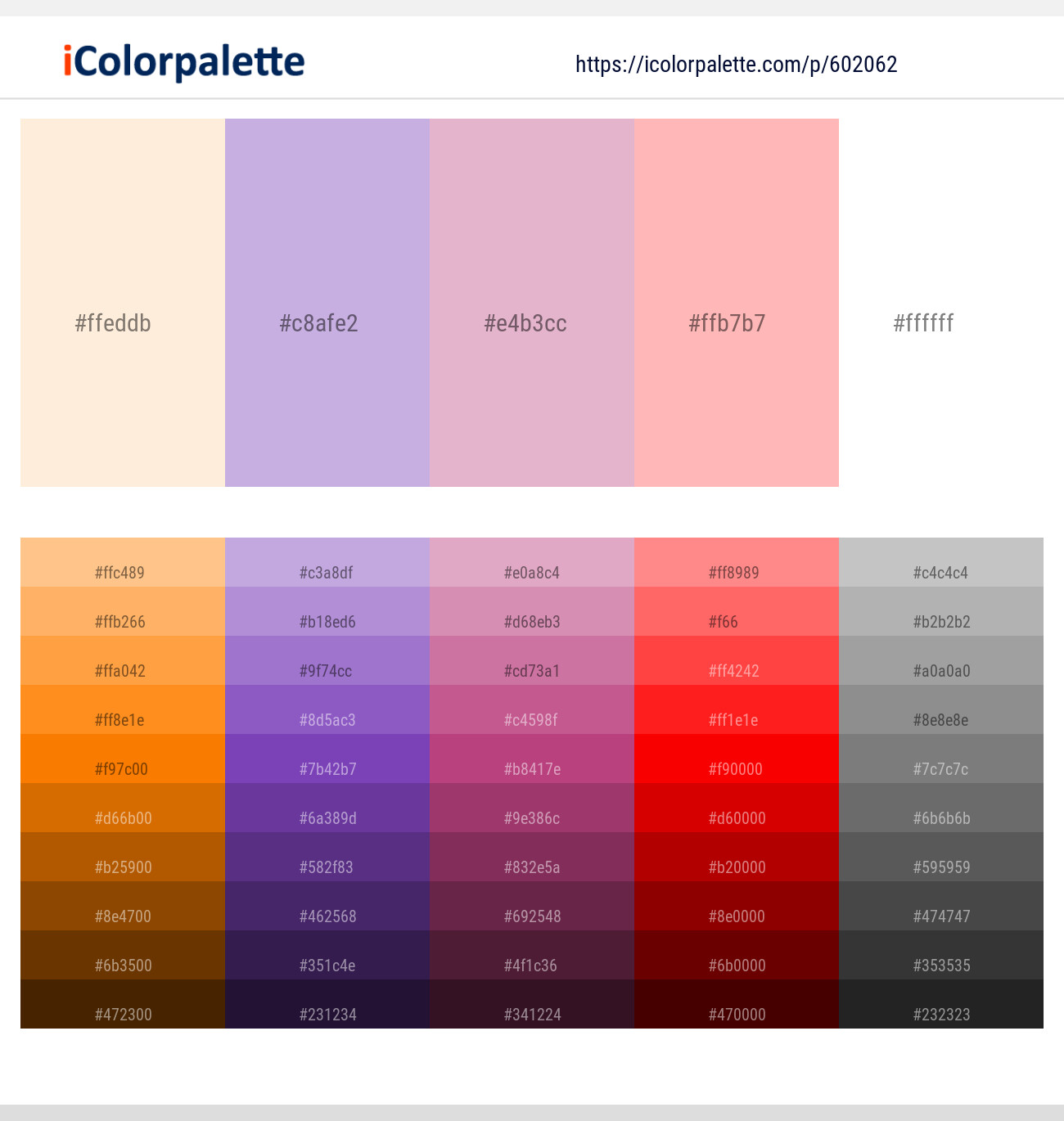 Derby – Prelude – Melanie – Cornflower Lilac – White Color scheme