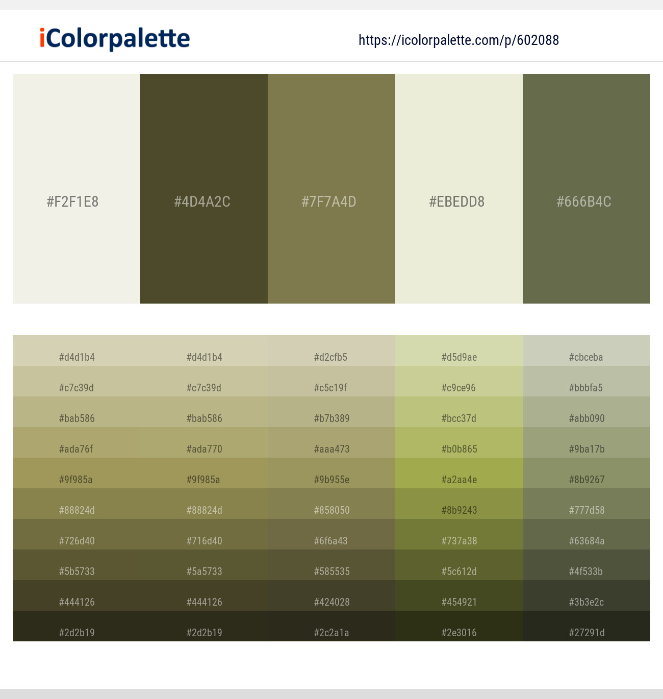 Cararra – Woodland – Go Ben – White Rock – Finch Color scheme