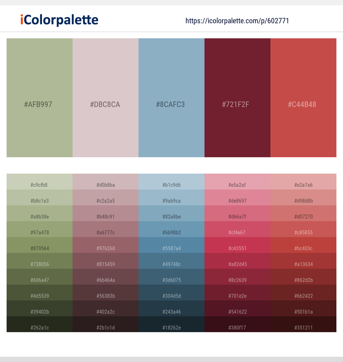 Swamp Green – Pink Flare – Nepal – Claret – Chestnut Color scheme