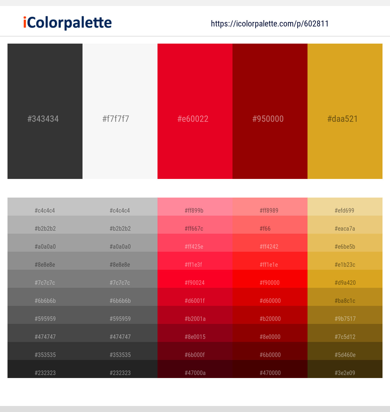 Mine Shaft – Wild Sand – Monza – Red Berry – Golden Grass Color scheme
