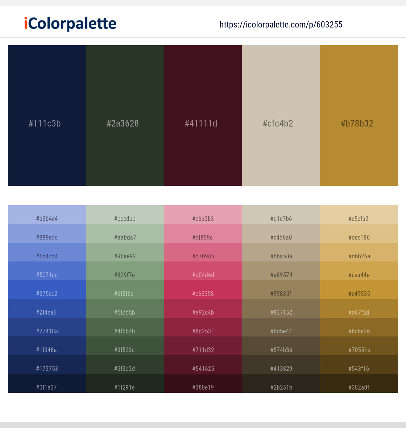 Bunting – Heavy Metal – Aubergine – Soft Amber – Alpine Color scheme