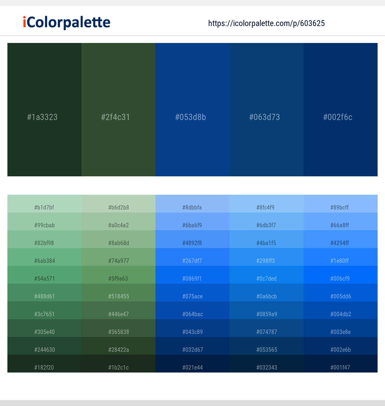 Celtic – Tom Thumb – Congress Blue – Regal Blue – Midnight Blue Color scheme