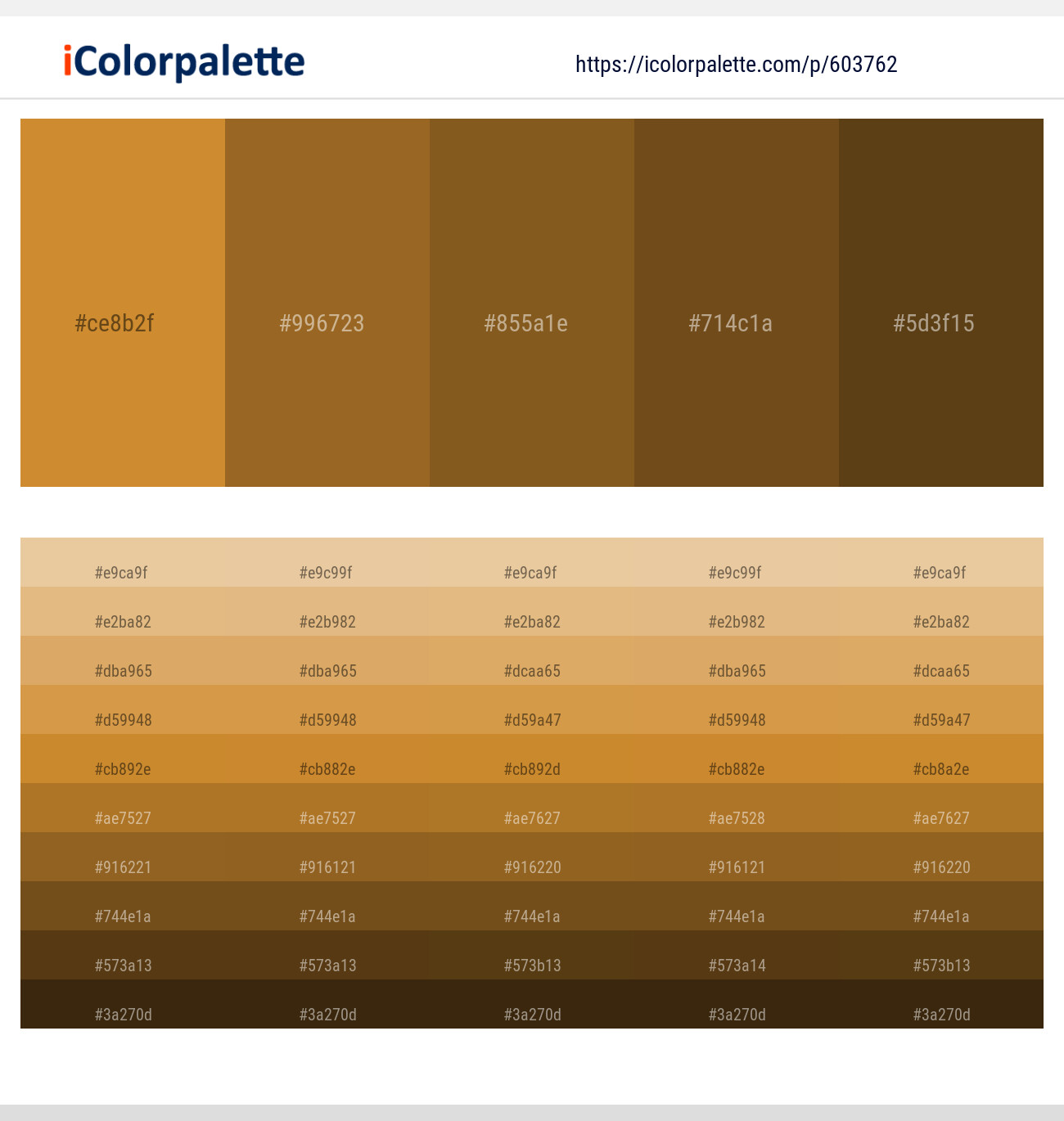 Brandy Punch – Kumera – Kumera – Sepia – Horses Neck Color scheme