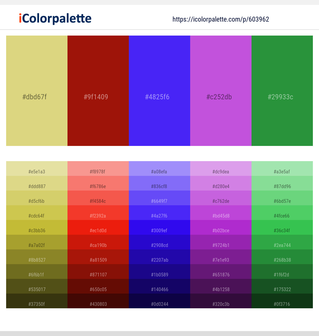 Chenin – Totem Pole – Purple Heart – Fuchsia Pink – Forest Green Color scheme