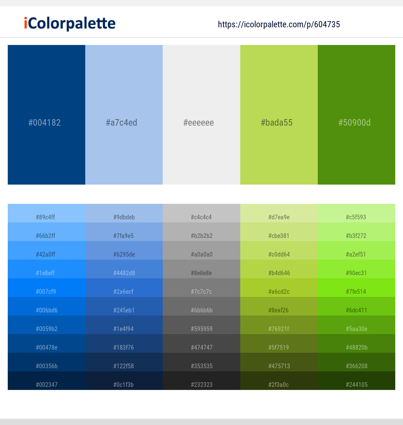 Congress Blue – Perano – Gallery – Conifer – Vida Loca Color scheme