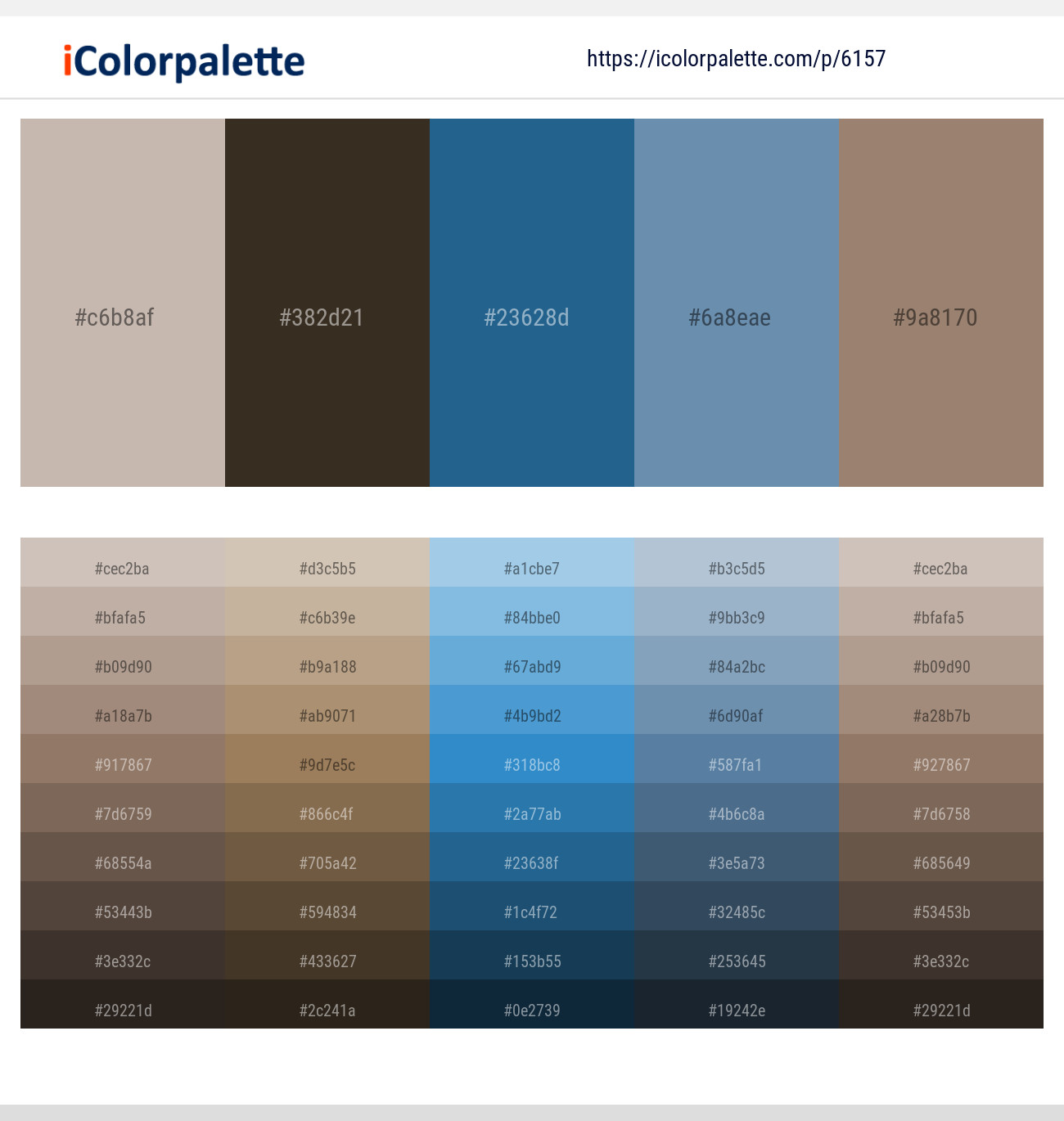 Silk – Birch – Jelly Bean – Bermuda Gray – Arrowtown Color scheme