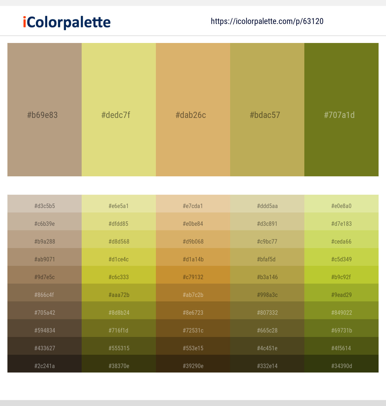 Mongoose – Chenin – Apache – Husk – Pacifika Color scheme
