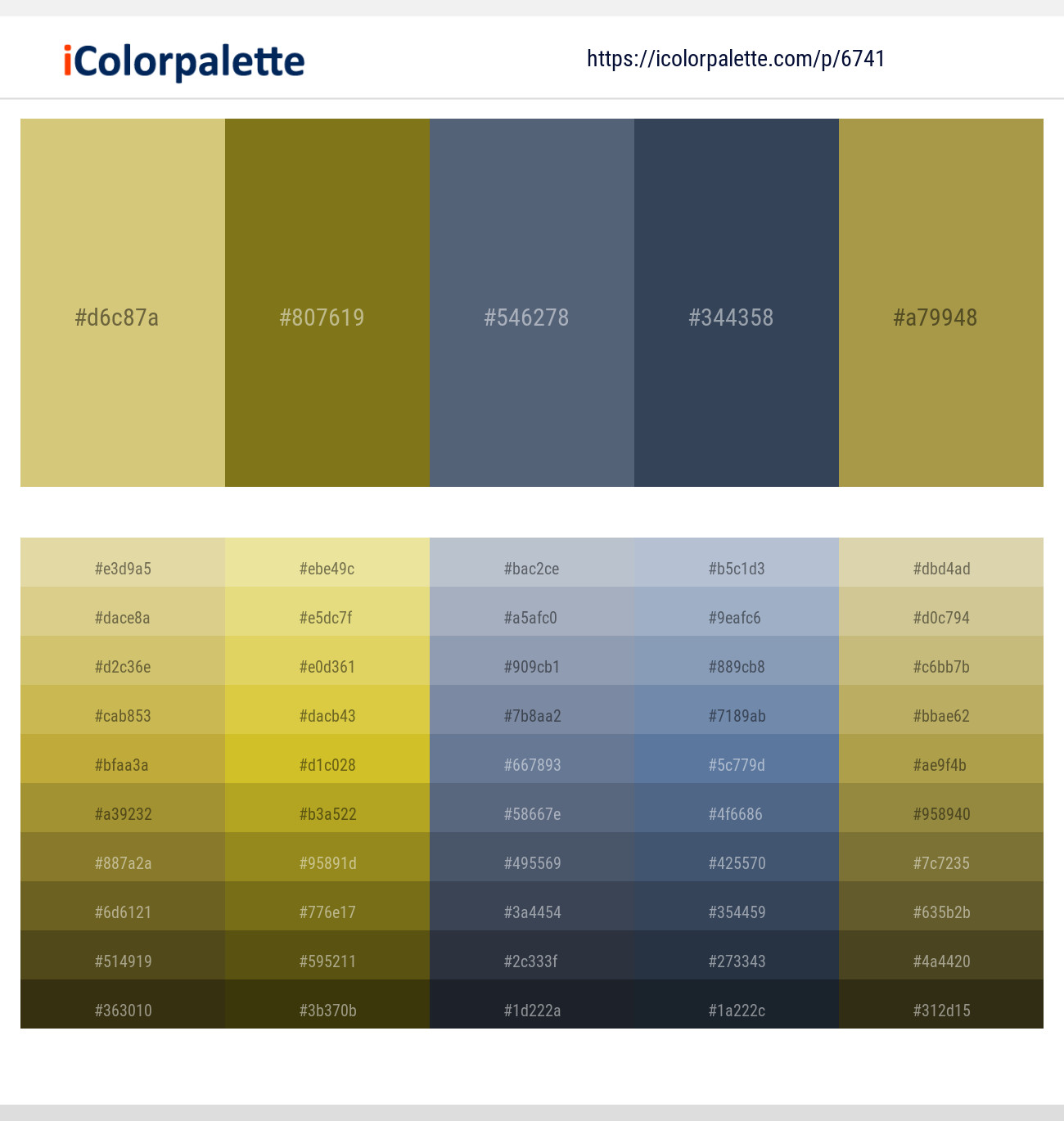 Tacha – Trendy Green – Comet – Pickled Bluewood – Driftwood Color scheme
