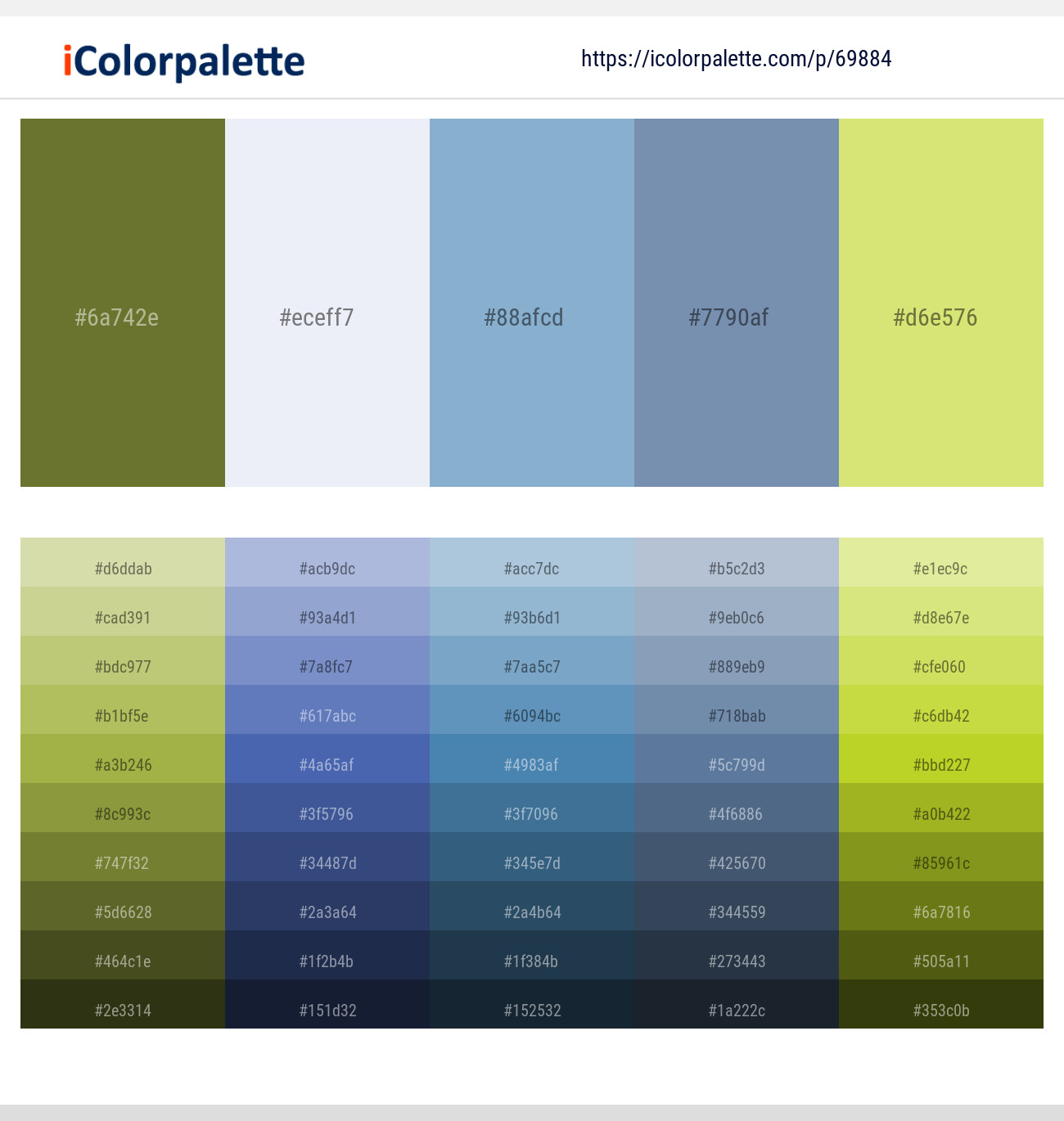 1 Latest Color Schemes with White Lilac And Wild Blue Yonder Color tone