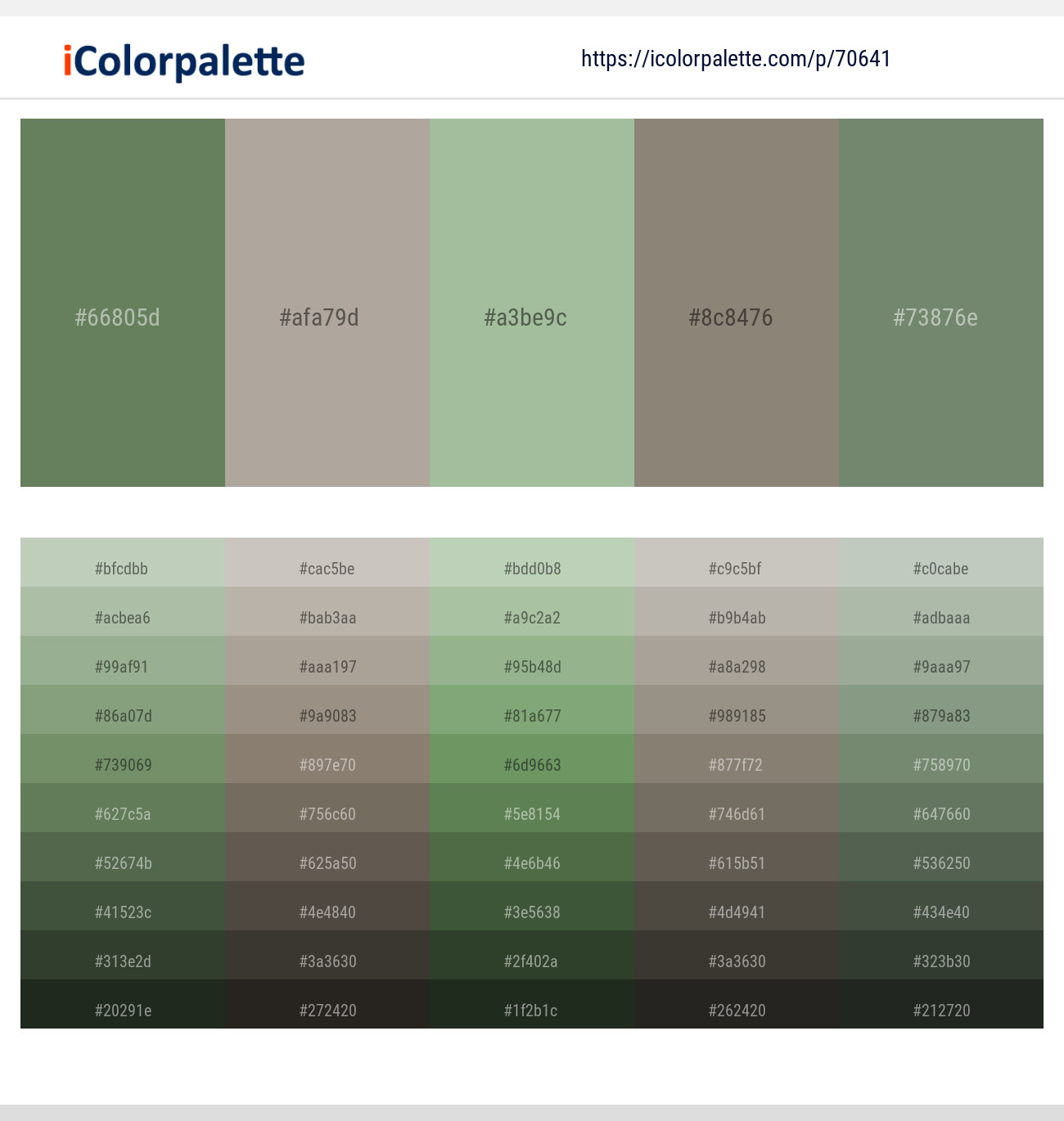 Glade Green – Cloudy – Norway – Olive Haze – Camouflage Green Color scheme