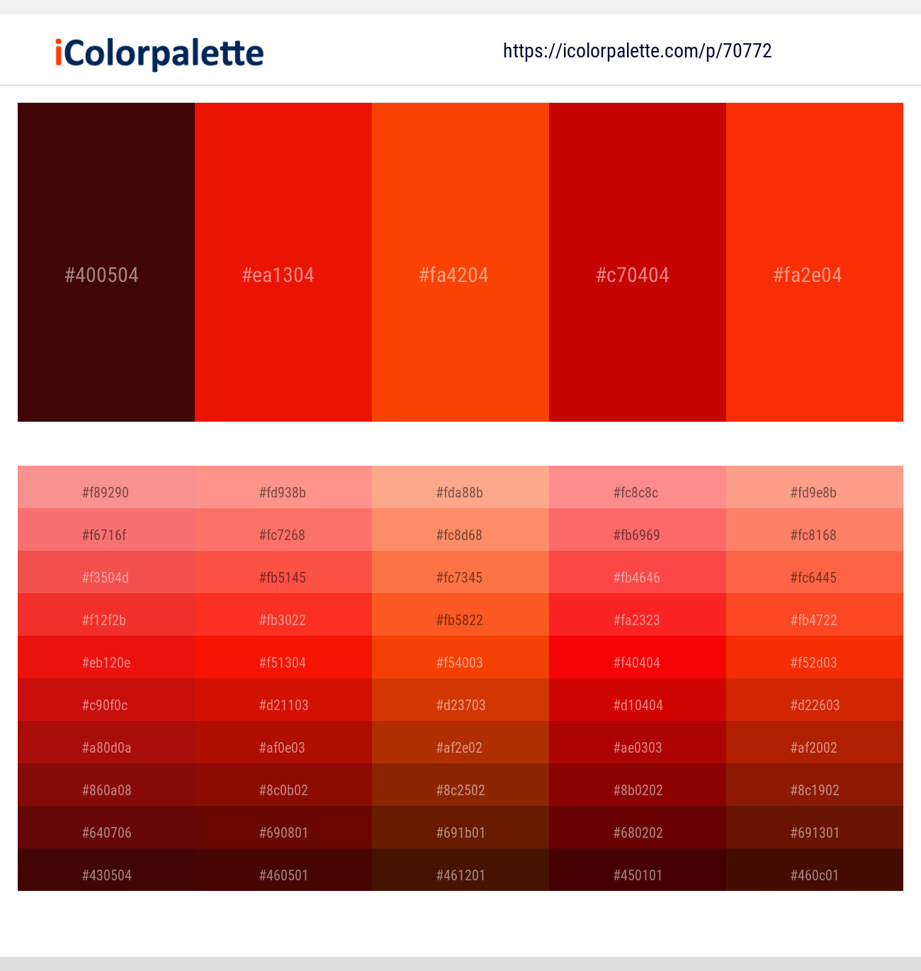 scarlet color chart