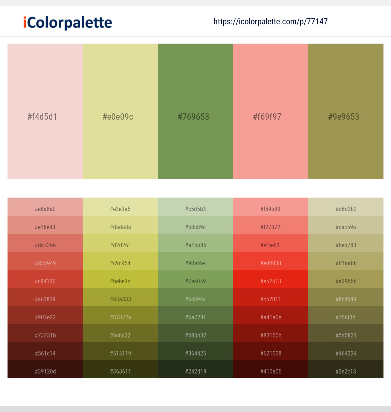 Beauty Bush – Zombie – Asparagus – Rose Bud – Barley Corn Color scheme