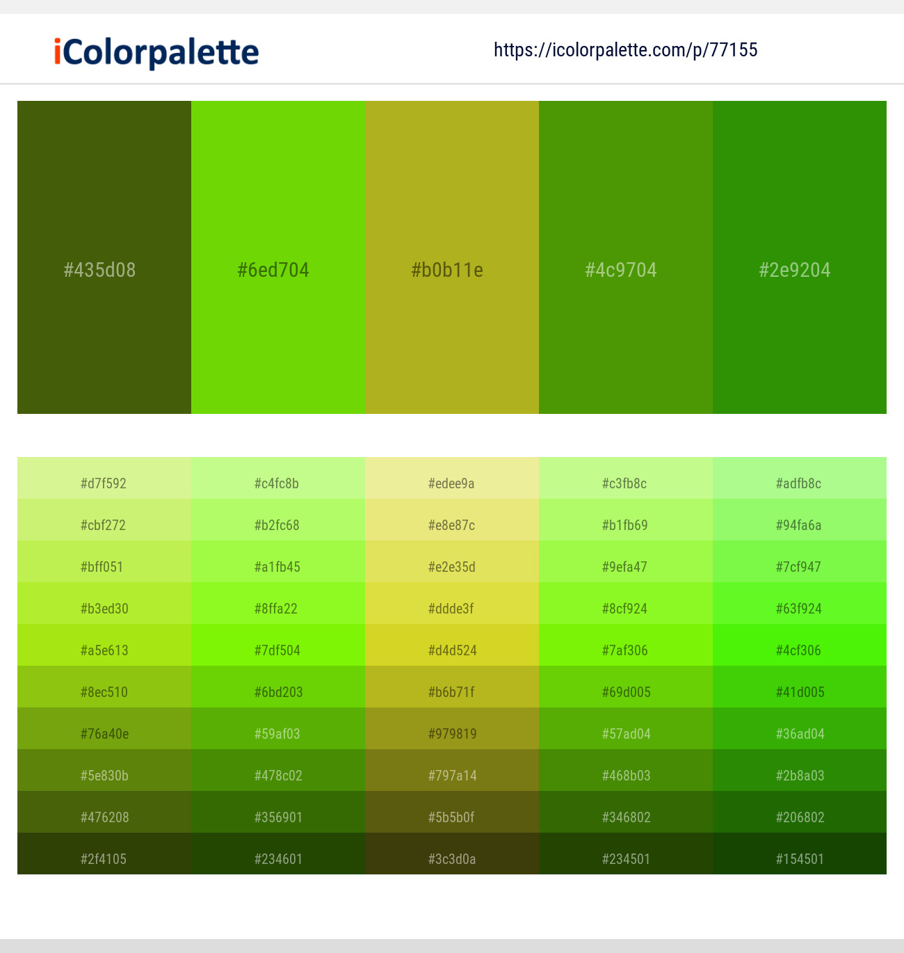 52 Latest Color Schemes with Bright Green Color tone combinations