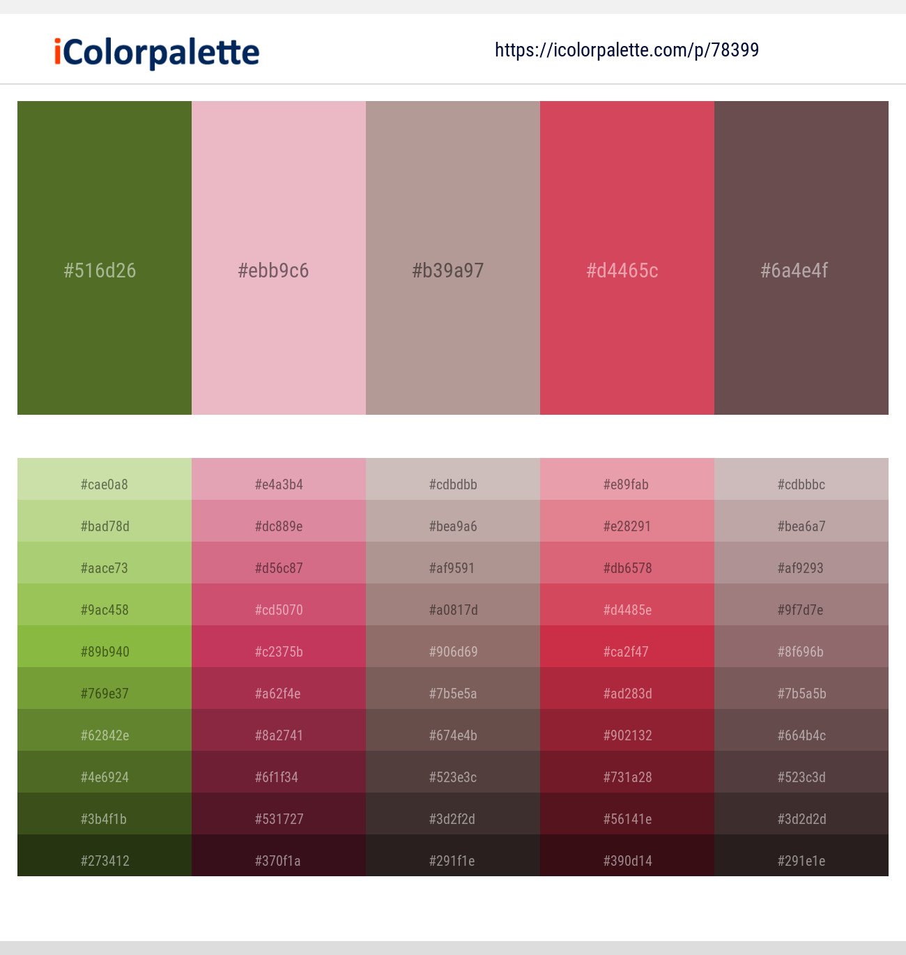 2 Latest Color Schemes with Cabaret And Ferra Color tone combinations ...
