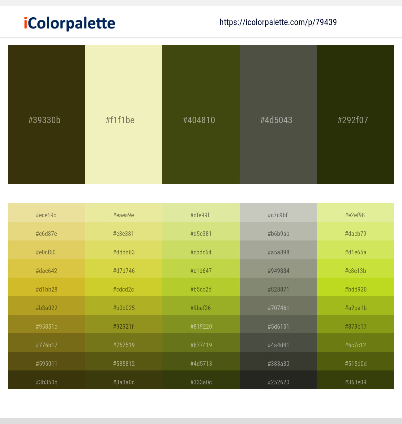 Waiouru – Mint Julep – Clover – Kelp – Turtle Green Color scheme