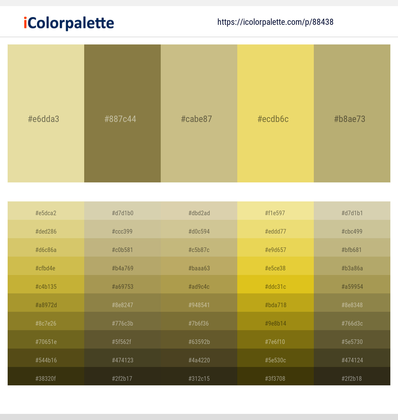 Zombie – Shadow – Yuma – Confetti – Gimblet Color scheme