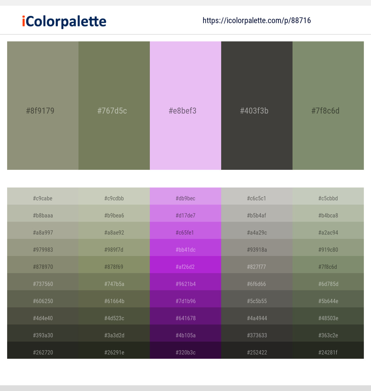 Bitter – Limed Ash – Moon Raker – Merlin – Battleship Gray Color scheme