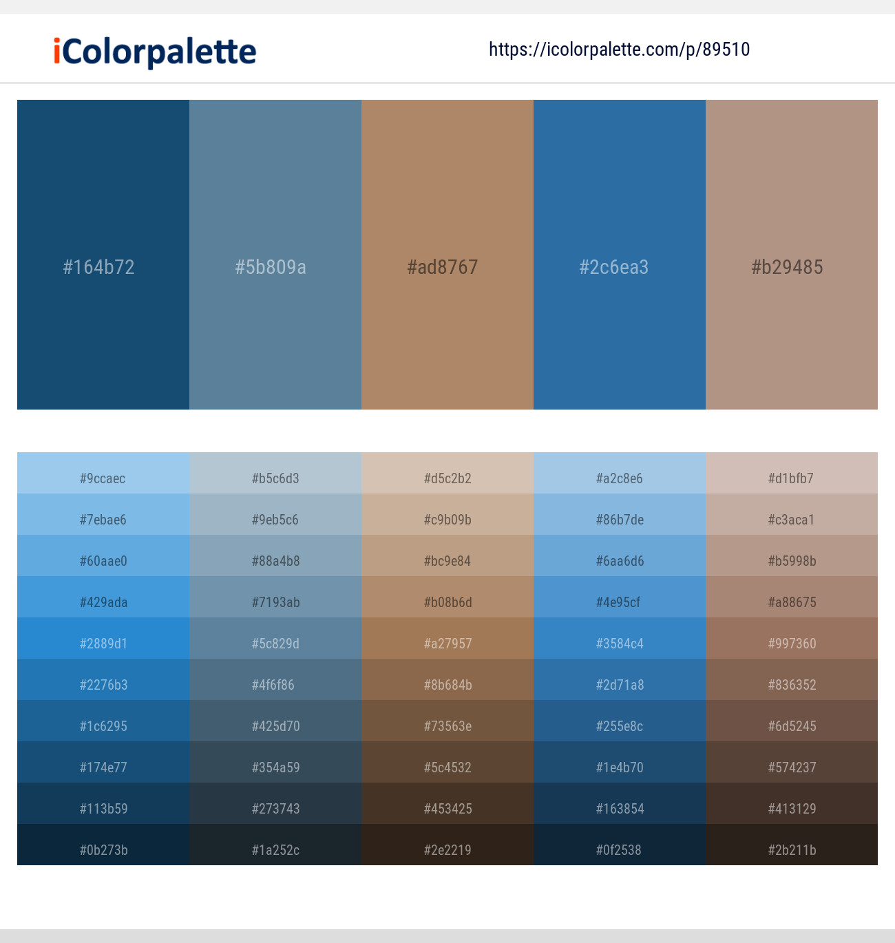 Chathams Blue – Horizon – Sandal – Jelly Bean – Sandrift Color scheme