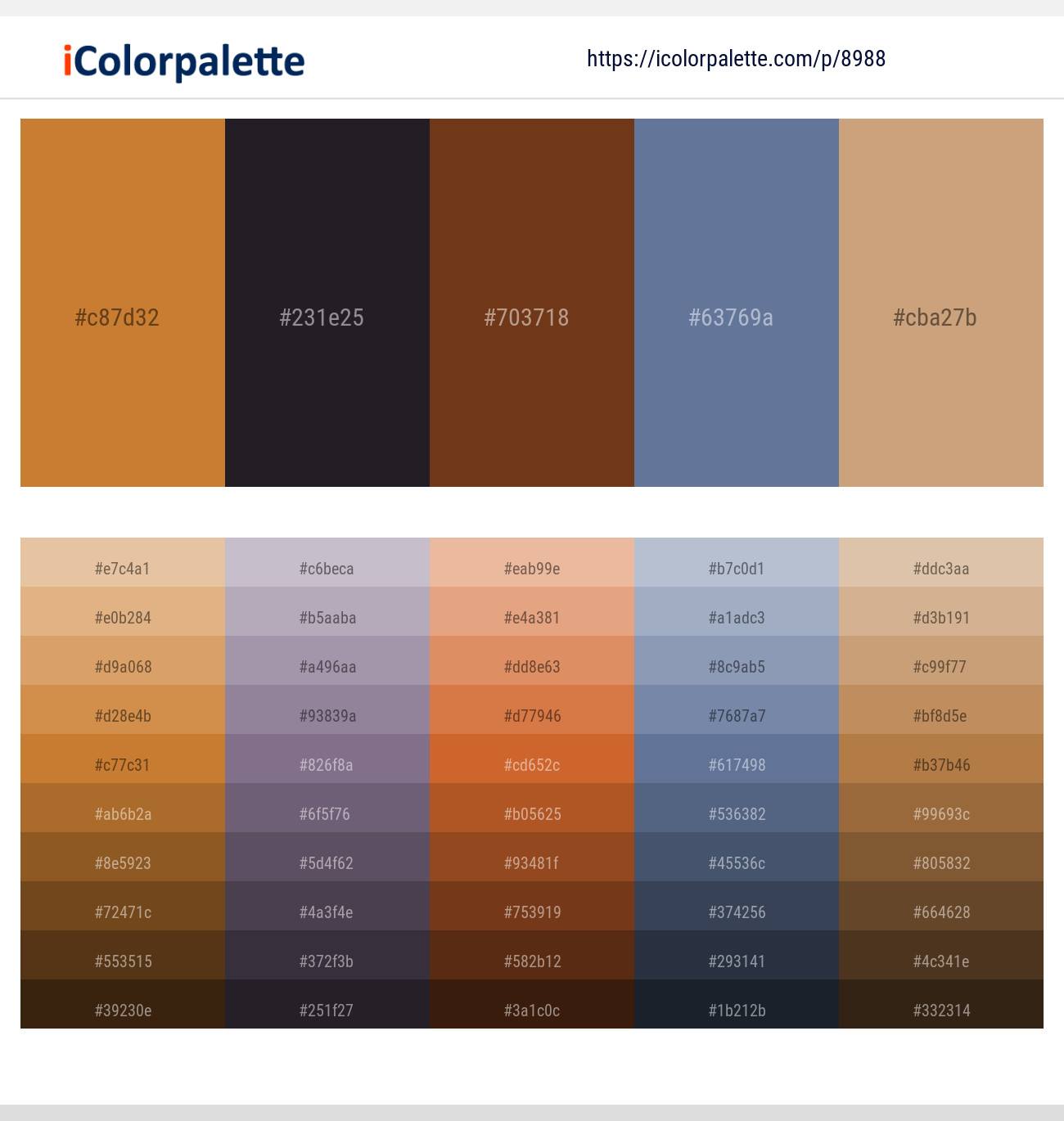 3 Latest Color Schemes with Copper And Bronze Color tone combinations, 2024