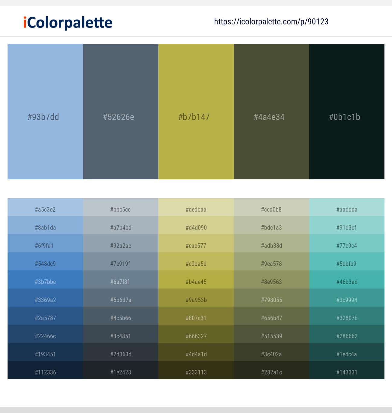 Regent St Blue – Shuttle Gray – Husk – Kelp – Aztec Color scheme