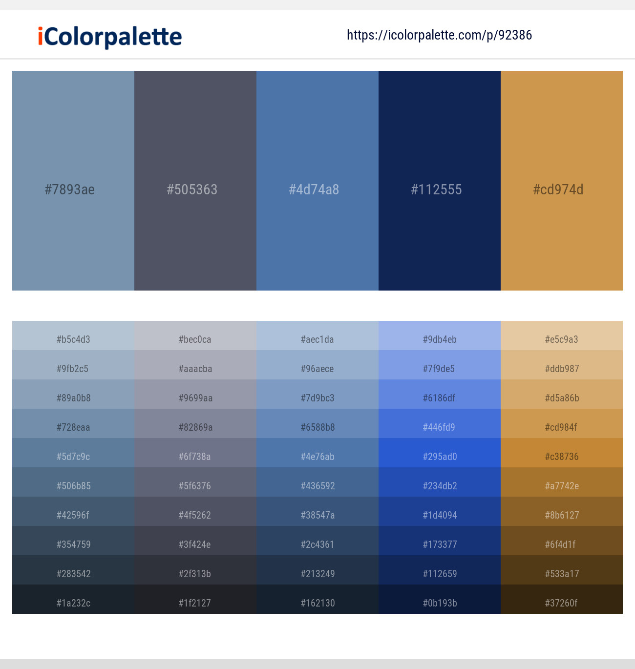Bali Hai – Trout – Wedgewood – Blue Zodiac – Tussock Color scheme ...