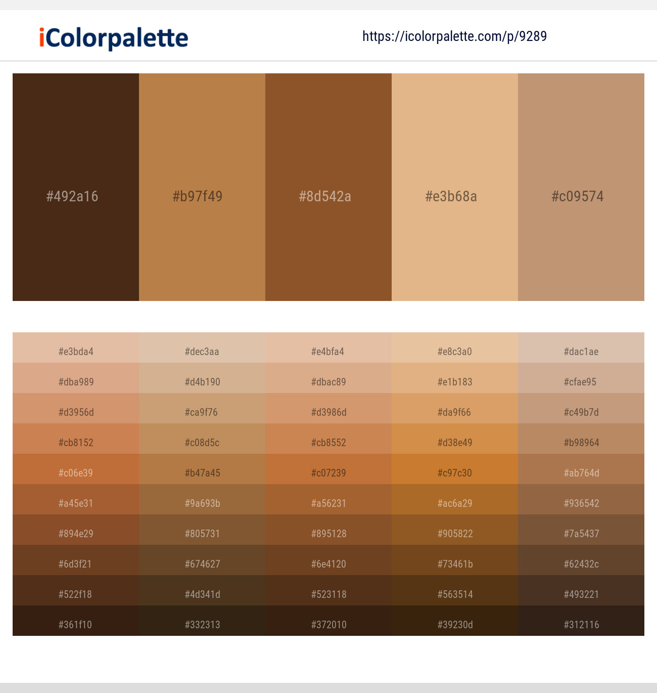 928945 Gold Color Palettes