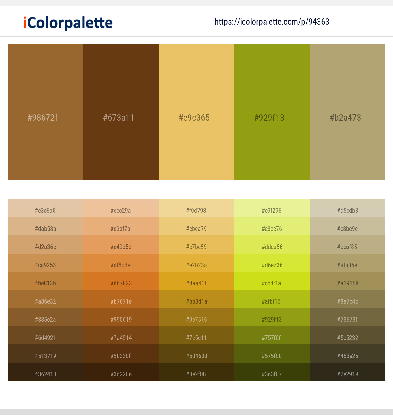 Paarl – Sepia – Rob Roy – Citron – Mongoose Color scheme