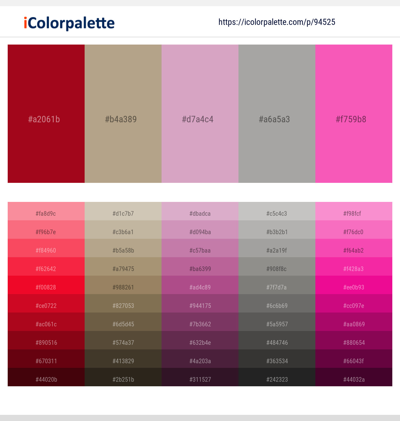 27 Color Schemes with Dark Red And Hot Pink Color combinations | 2023 iColorpalette