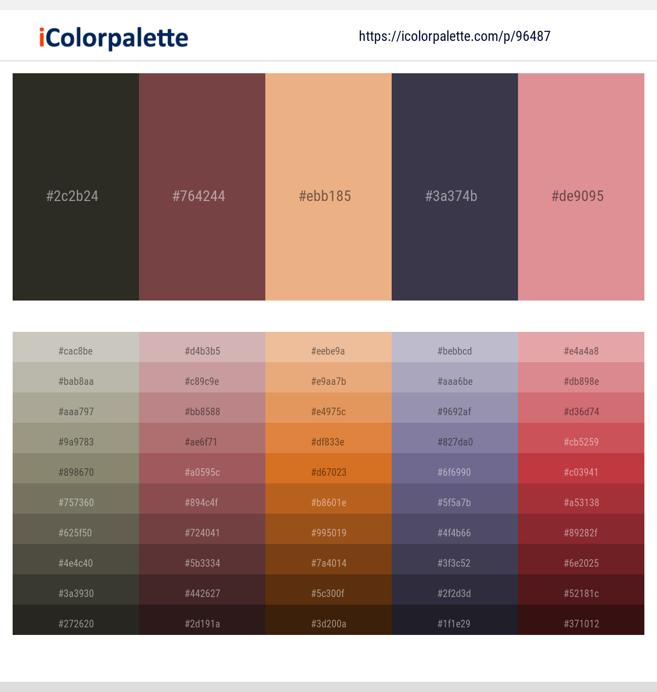 1 Latest Color Schemes with Tacao And Tuna Color tone combinations