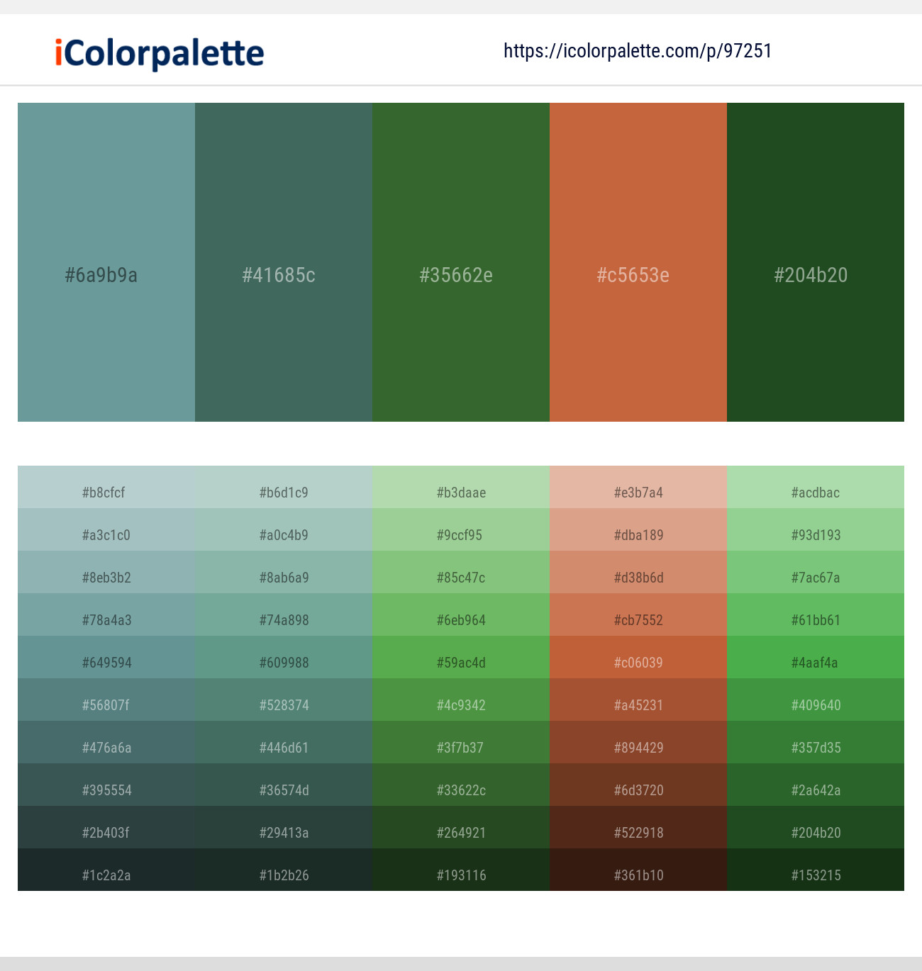 4 Latest Color Schemes with Mineral Green And Everglade Color tone  combinations, 2024