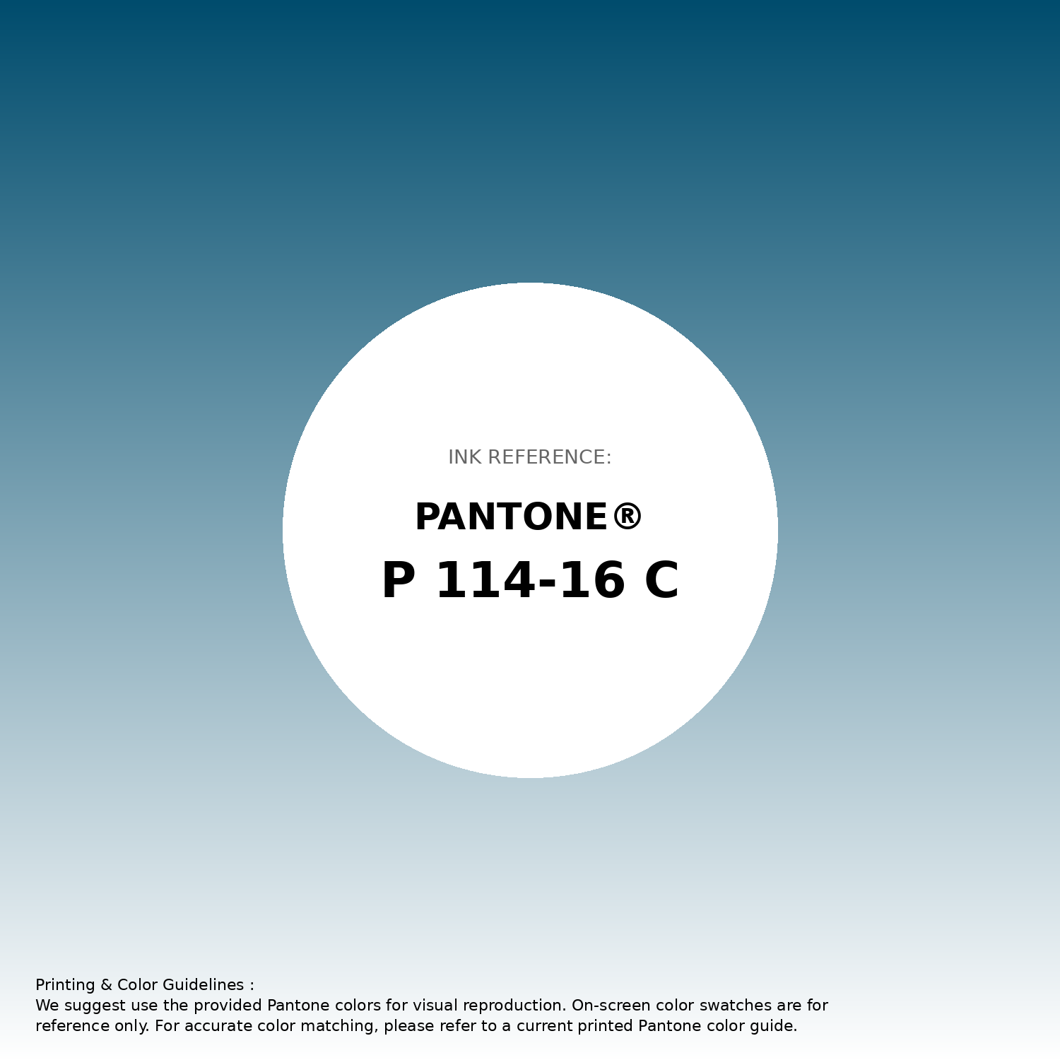 Stunning gradient artwork featuring Pantone P 114-16 C Color | Hex color Code #004c6d. Beautiful color transitions perfect for modern designs and backgrounds. #gradient #colorart #design #004c6d