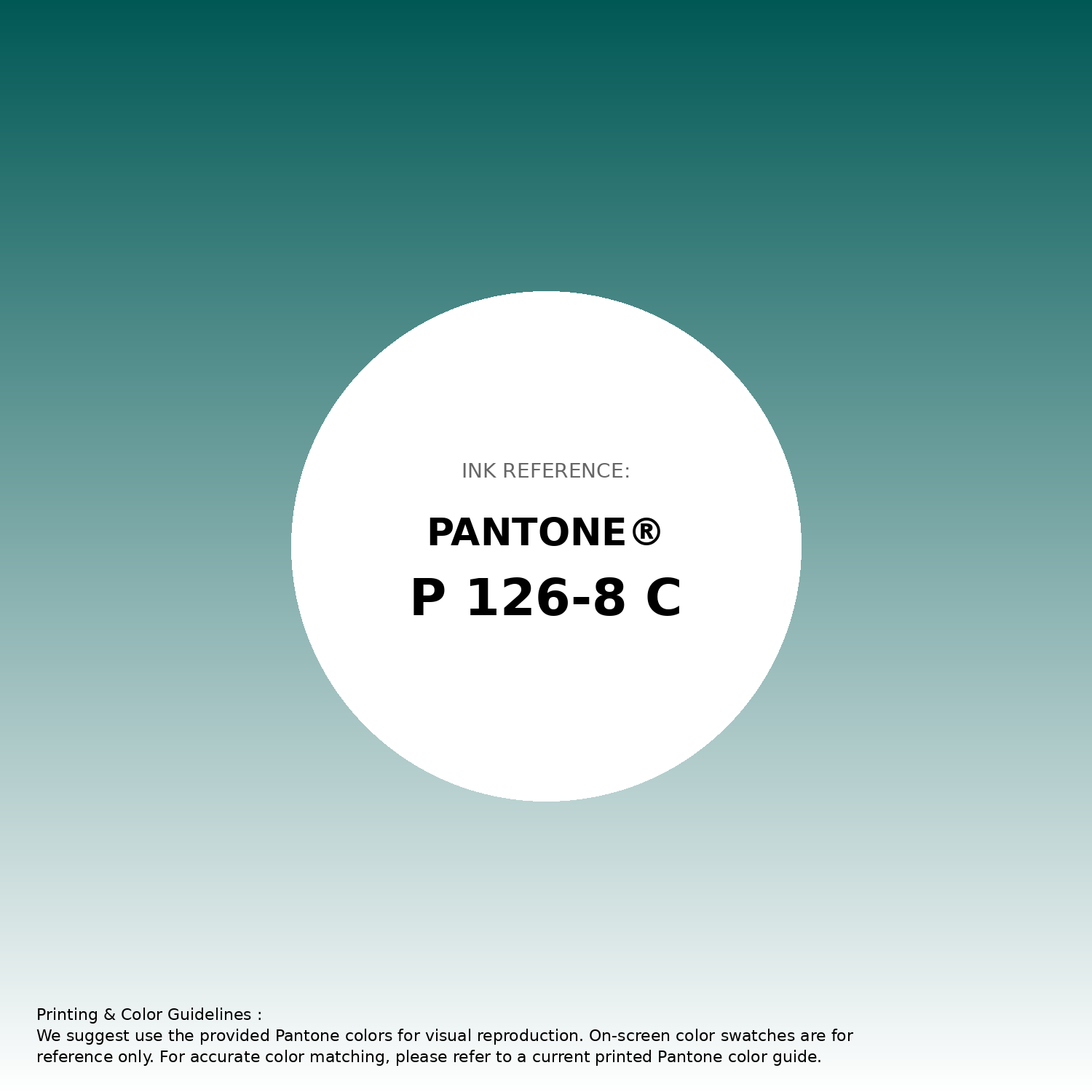 Stunning gradient artwork featuring Pantone P 126-8 C Color | Hex color Code #005855. Beautiful color transitions perfect for modern designs and backgrounds. #gradient #colorart #design #005855