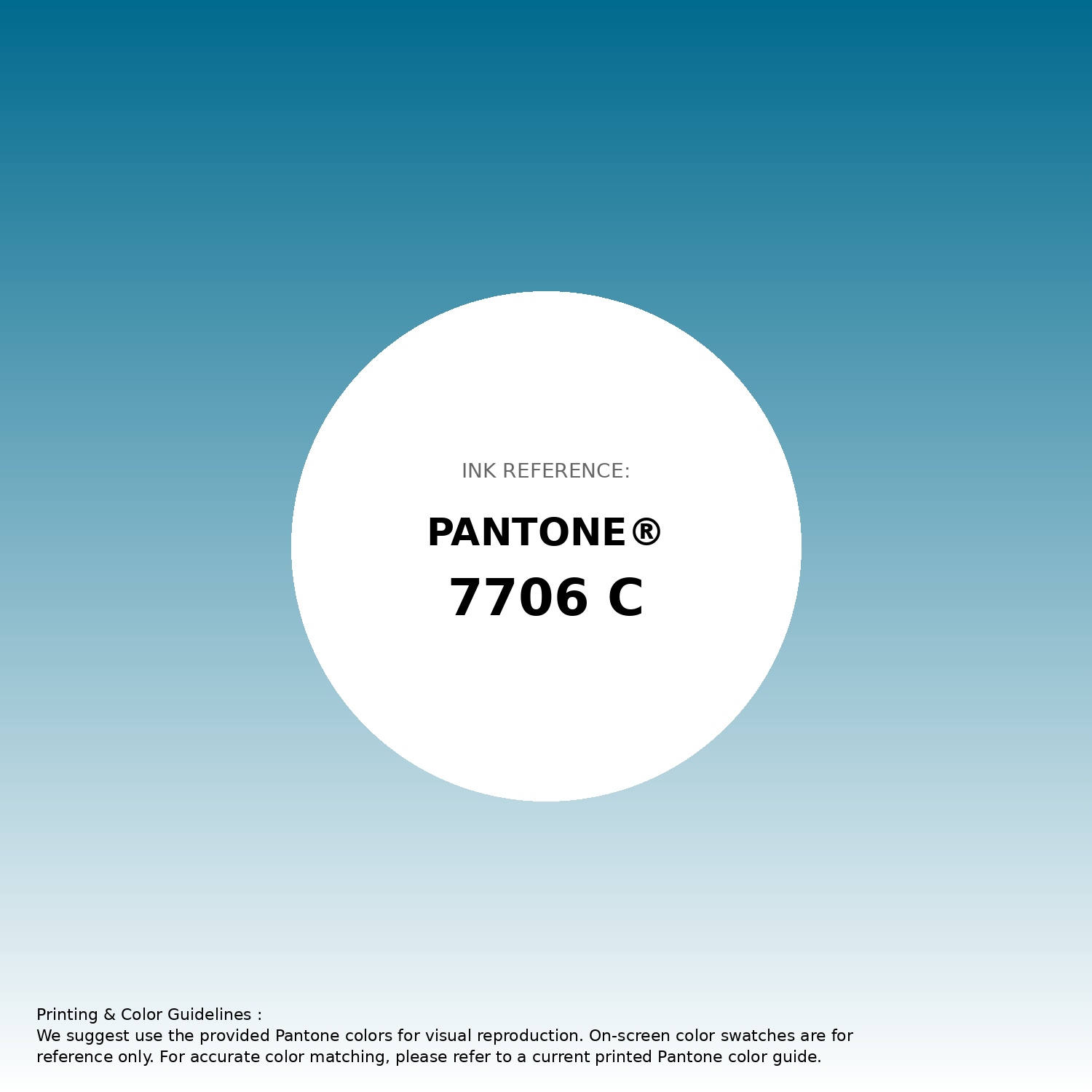 Stunning gradient artwork featuring Pantone 7706 C Color | Hex color Code #006a8e. Beautiful color transitions perfect for modern designs and backgrounds. #gradient #colorart #design #006a8e