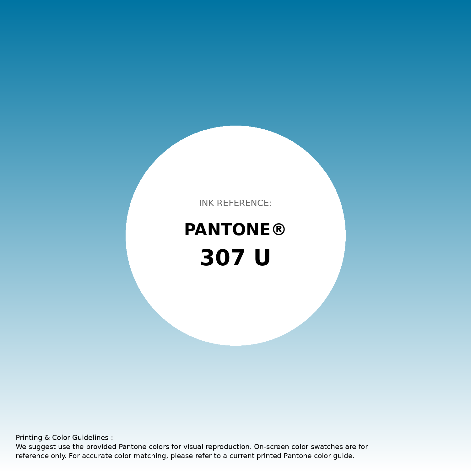 Stunning gradient artwork featuring Pantone 307 U Color | Hex color Code #0074a2. Beautiful color transitions perfect for modern designs and backgrounds. #gradient #colorart #design #0074a2