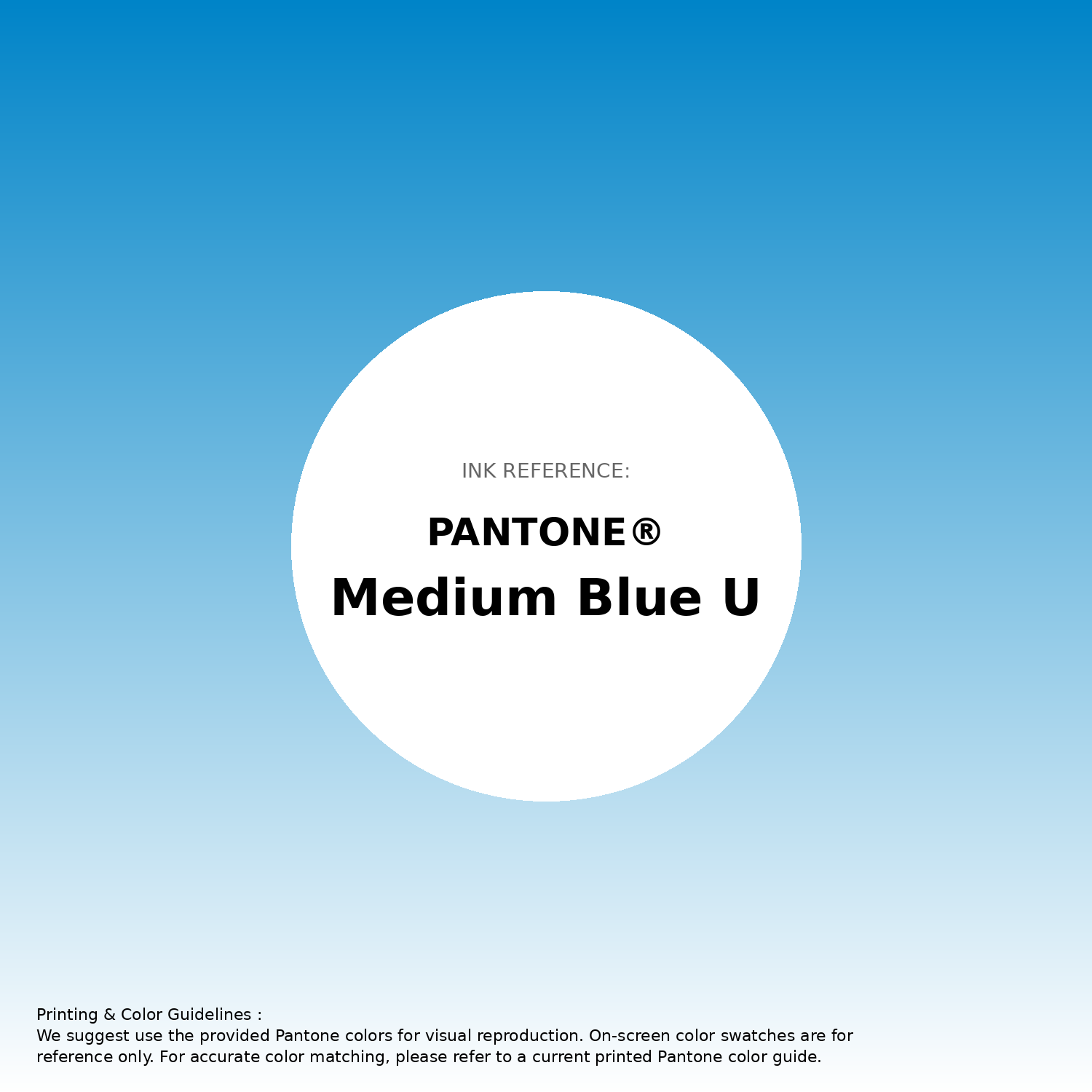 Stunning gradient artwork featuring Pantone Medium Blue U Color | Hex color Code #0084c8. Beautiful color transitions perfect for modern designs and backgrounds. #gradient #colorart #design #0084c8