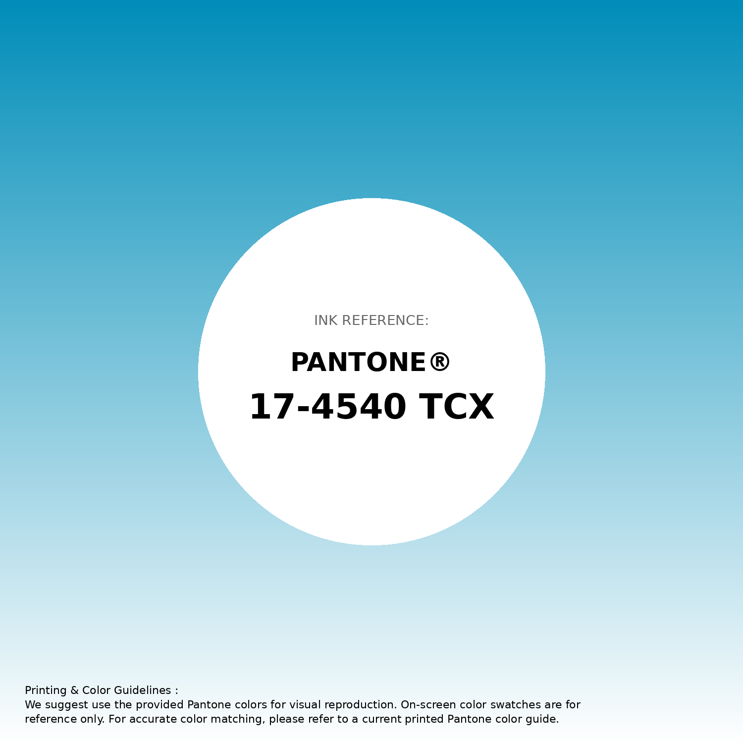 Stunning gradient artwork featuring Pantone 17-4540 Tcx Hawaiian Ocean Color | Hex color Code #008db9. Beautiful color transitions perfect for modern designs and backgrounds. #gradient #colorart #design #008db9