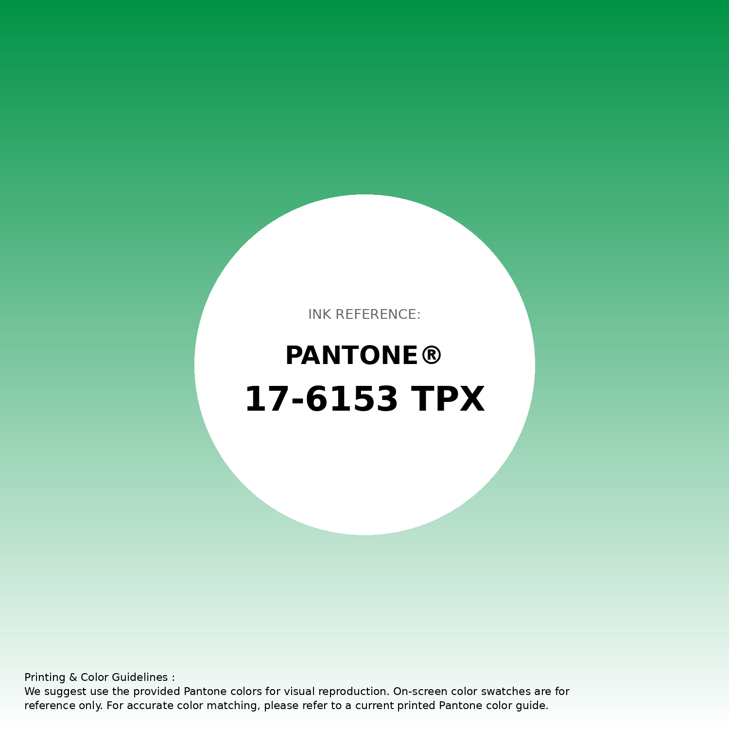 Hex Color #009246 | Printing Match PANTONE 17-6153 TPX | Color