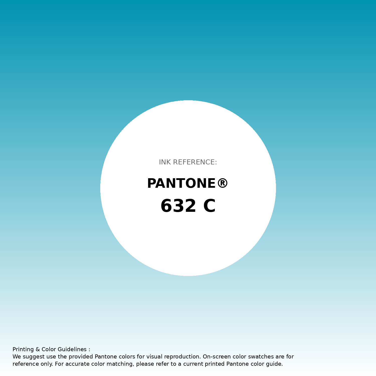 Stunning gradient artwork featuring Pantone 632 C Color | Hex color Code #0093b2. Beautiful color transitions perfect for modern designs and backgrounds. #gradient #colorart #design #0093b2