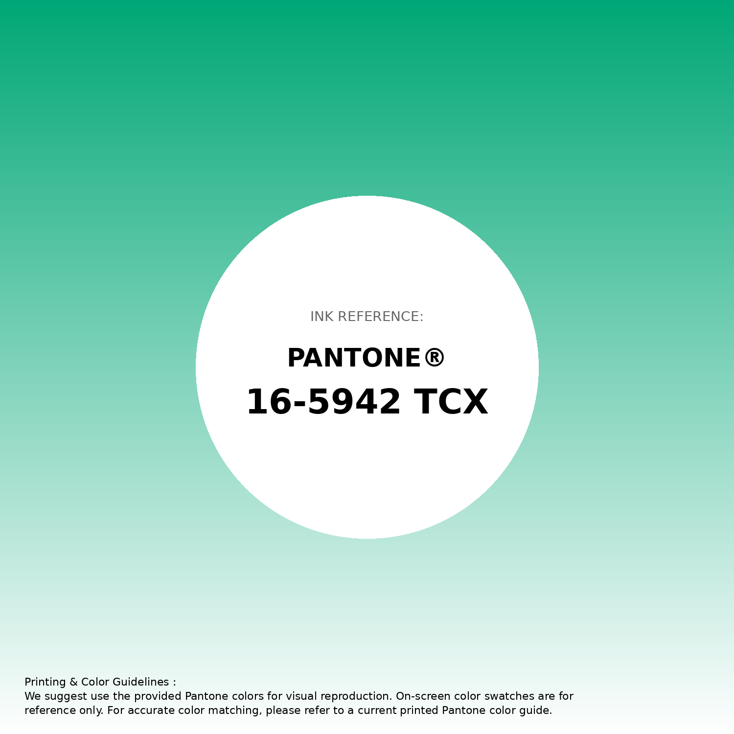 Stunning gradient artwork featuring Pantone 16-5942 Tcx Blarney Color | Hex color Code #00a776. Beautiful color transitions perfect for modern designs and backgrounds. #gradient #colorart #design #00a776