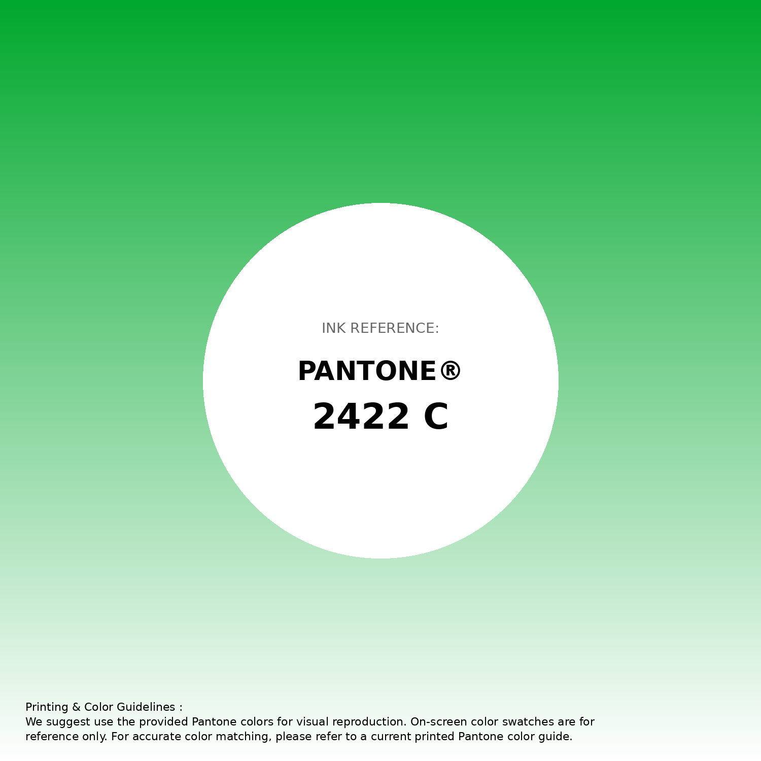 Stunning gradient artwork featuring Pantone 2422 C Color | Hex color Code #00a82d. Beautiful color transitions perfect for modern designs and backgrounds. #gradient #colorart #design #00a82d