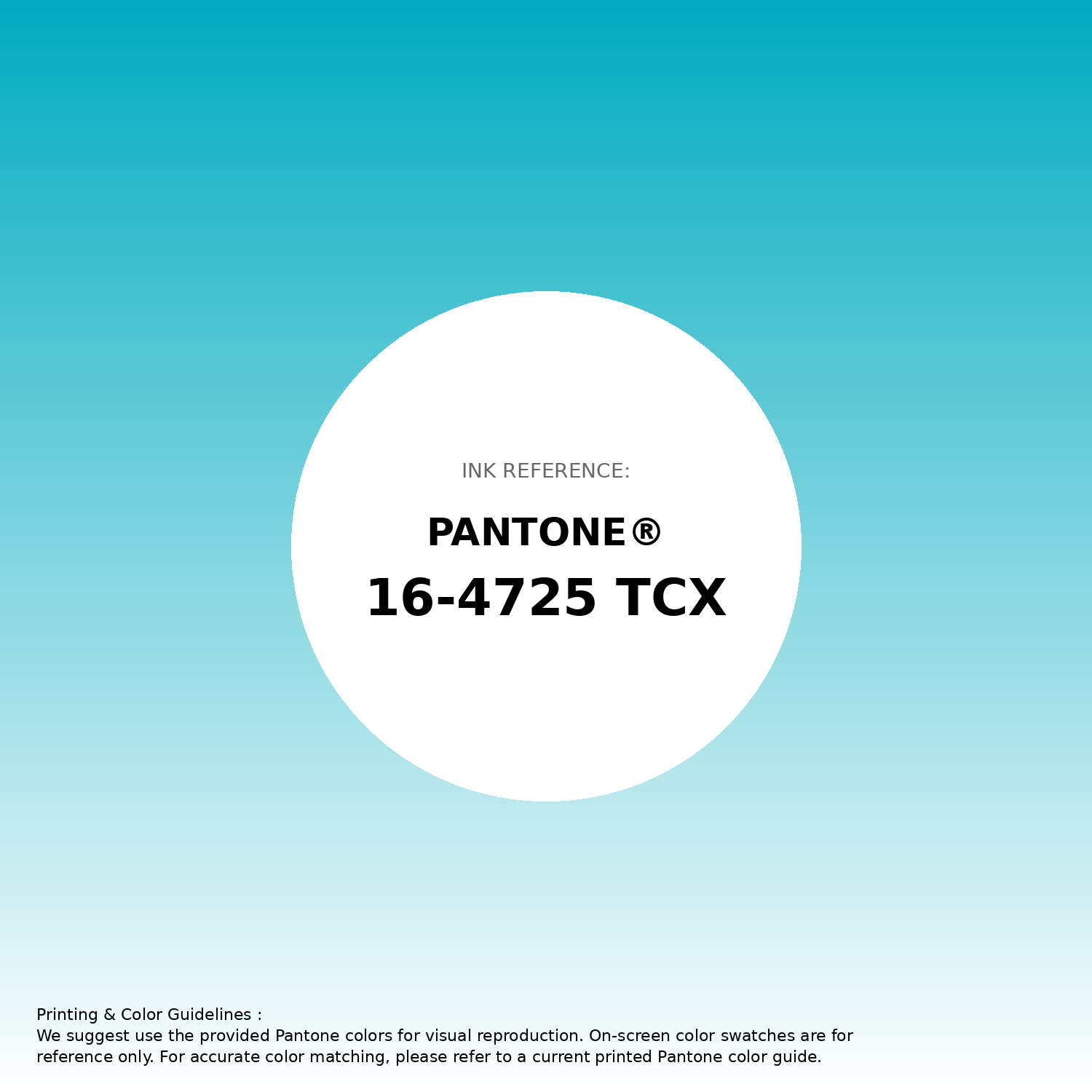Stunning gradient artwork featuring Pantone 16-4725 Tcx Scuba Blue Color | Hex color Code #00abc0. Beautiful color transitions perfect for modern designs and backgrounds. #gradient #colorart #design #00abc0