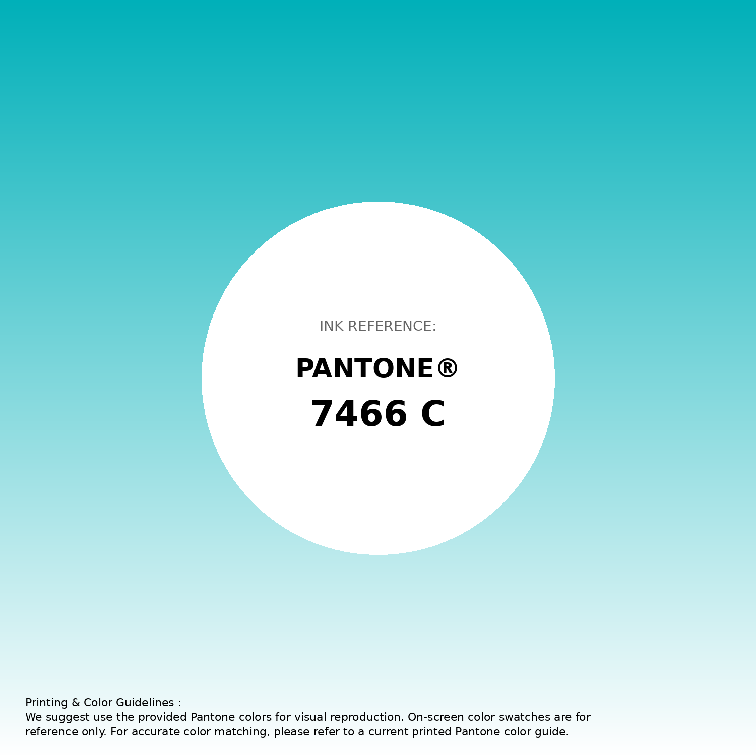 Hex Color #00b0b9 | Printing Match PANTONE 7466 C | Color