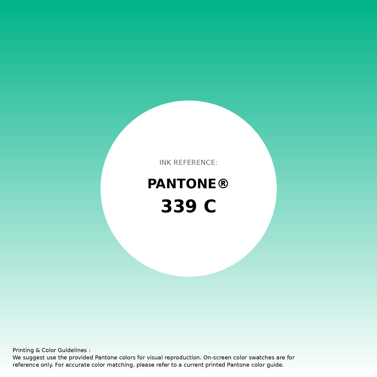 Hex Color #00b388 | Printing Match PANTONE 339 C | Color conversion ...