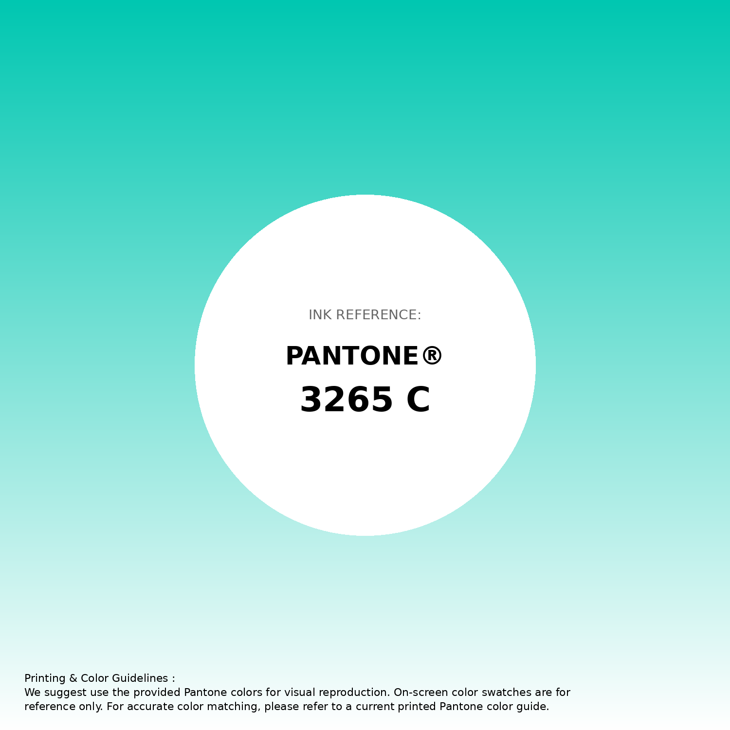 Hex Color #00c7b1 | Printing Match PANTONE 3265 C | Color conversion ...
