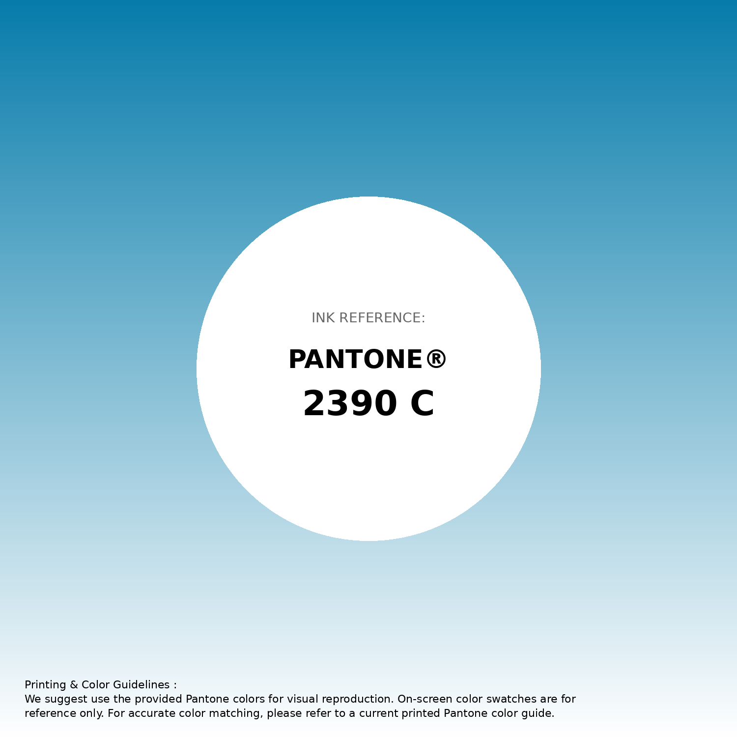 Stunning gradient artwork featuring Pantone 2390 C Color | Hex color Code #077cab. Beautiful color transitions perfect for modern designs and backgrounds. #gradient #colorart #design #077cab