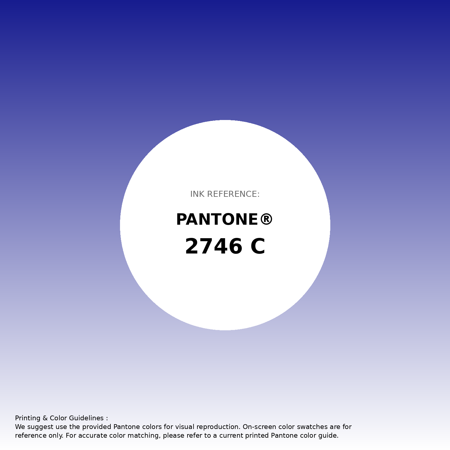 Stunning gradient artwork featuring Pantone 2746 C Color | Hex color Code #171c8f. Beautiful color transitions perfect for modern designs and backgrounds. #gradient #colorart #design #171c8f
