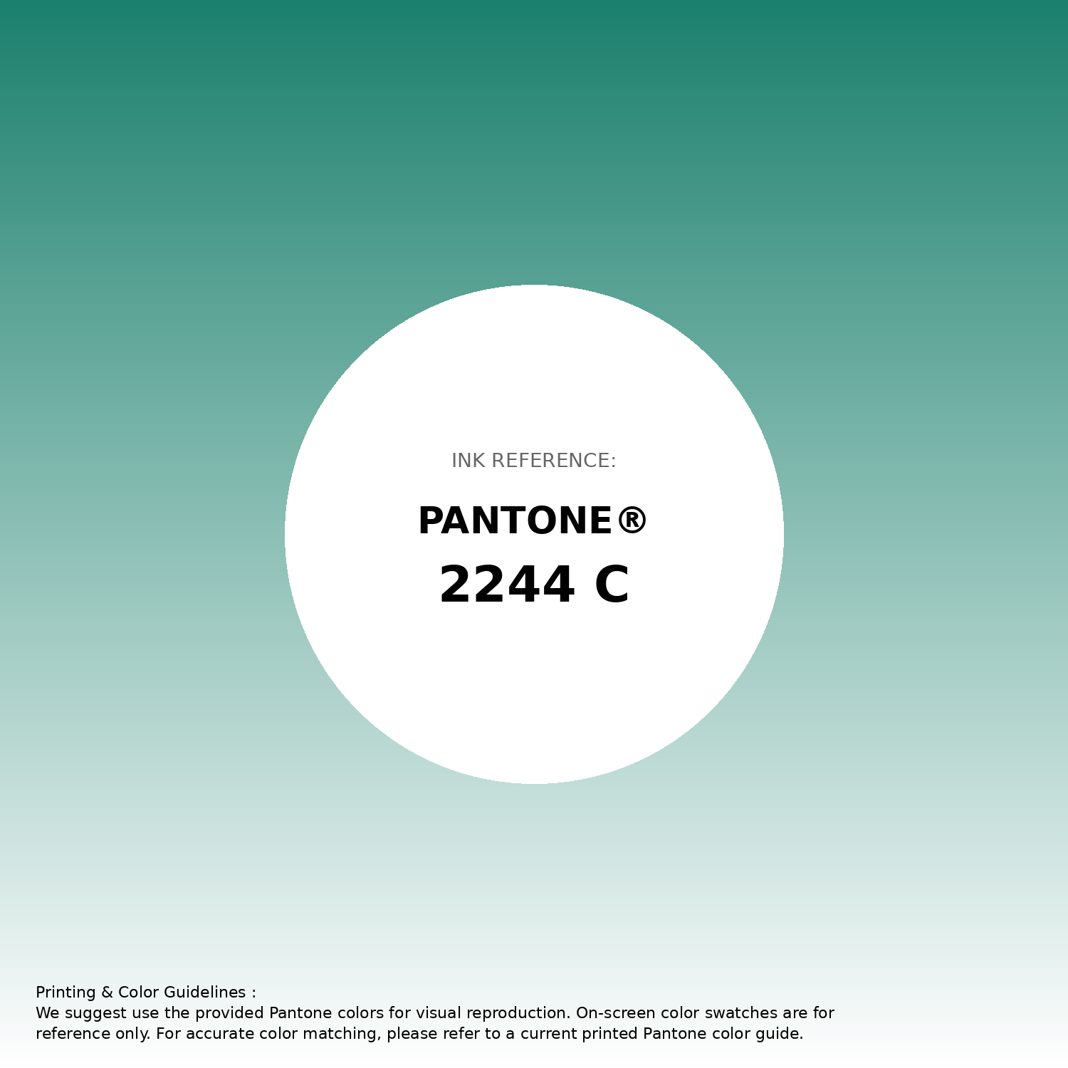 Hex Color #1b806d | Printing Match PANTONE 2244 C | Color