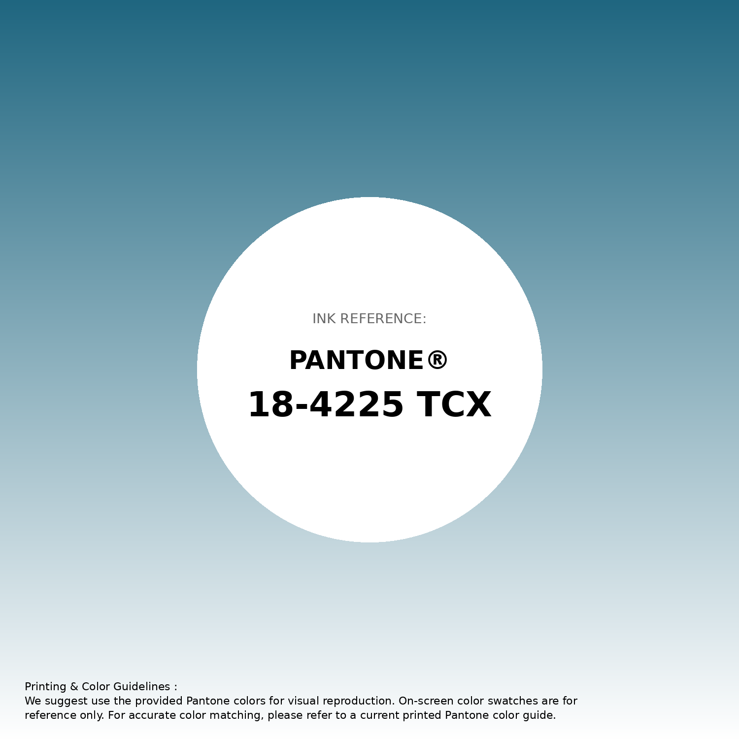 Stunning gradient artwork featuring Pantone 18-4225 Tcx Saxony Blue Color | Hex color Code #1f6680. Beautiful color transitions perfect for modern designs and backgrounds. #gradient #colorart #design #1f6680