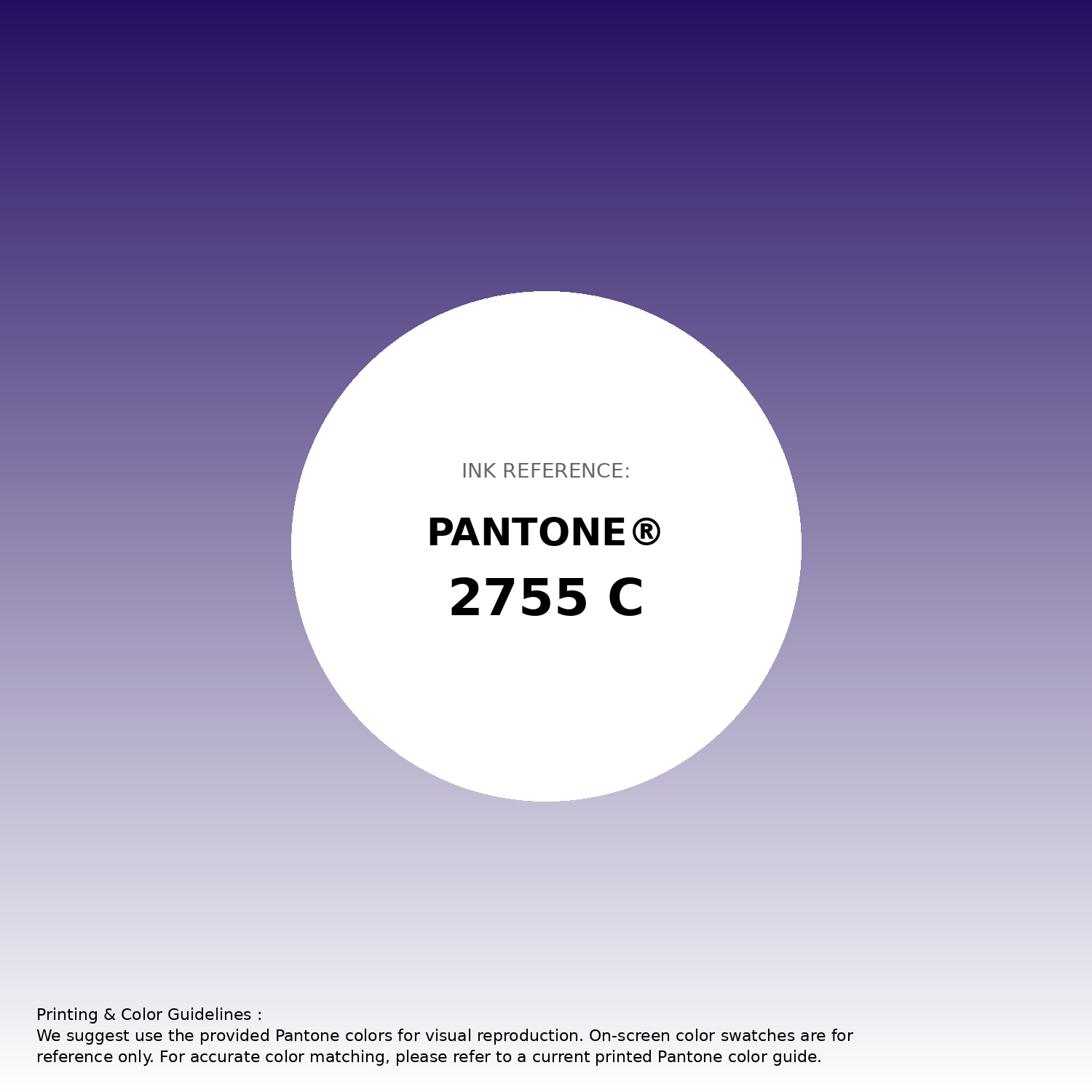 Stunning gradient artwork featuring Pantone 2755 C Color | Hex color Code #250e62. Beautiful color transitions perfect for modern designs and backgrounds. #gradient #colorart #design #250e62