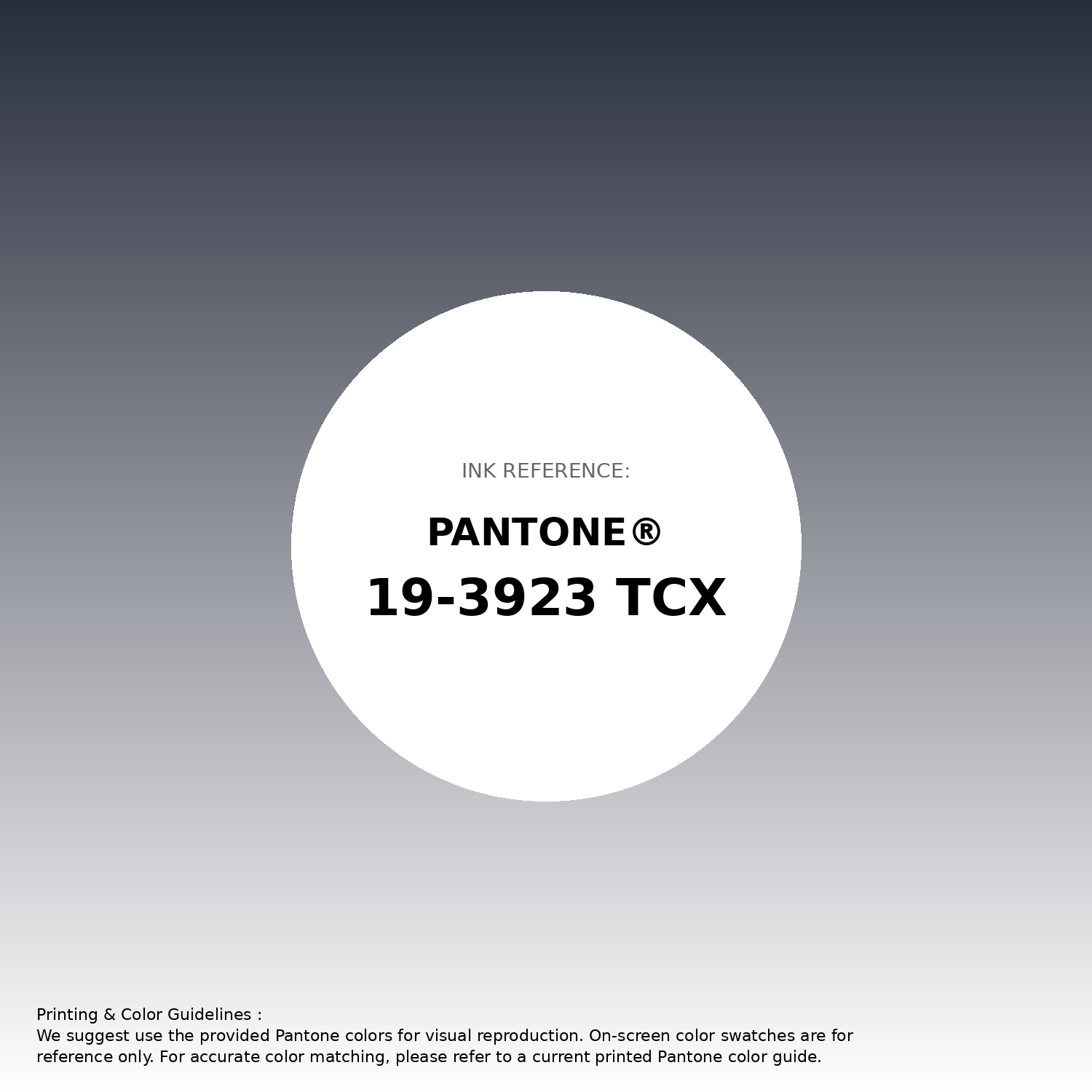 Stunning gradient artwork featuring Pantone 19-3923 Tcx Navy Blazer Color | Hex color Code #282d3c. Beautiful color transitions perfect for modern designs and backgrounds. #gradient #colorart #design #282d3c